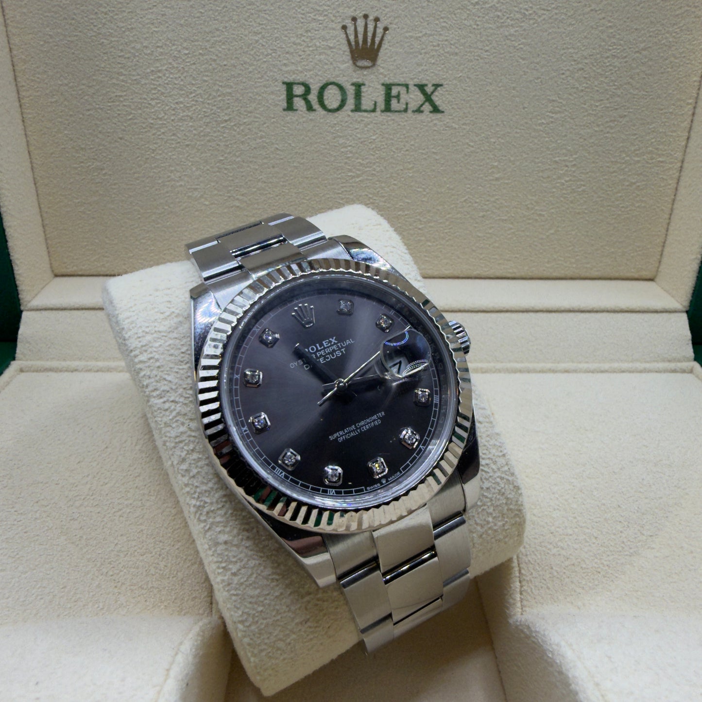 Rolex Datejust 126334 Rhodium Diamond Dial 41 MM